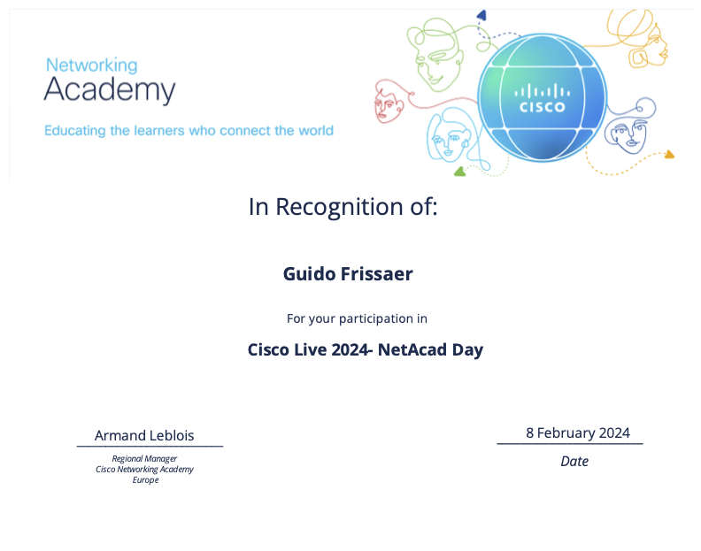 Cisco Live 2024 NetAcad Day attest preview